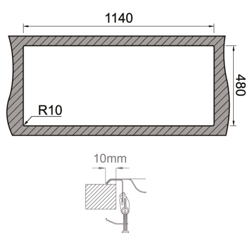 LAVA LOUÇA ENCASTRAR ESCOVADO RODI - FUSION 116 - G16S7KO2S320A0