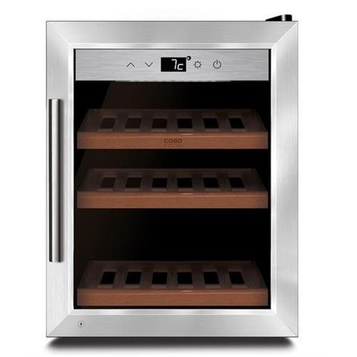 CASO - Garrafeira WineSafe 12 Cor Inox 51.5 x 39.5 x 51 Classe G
