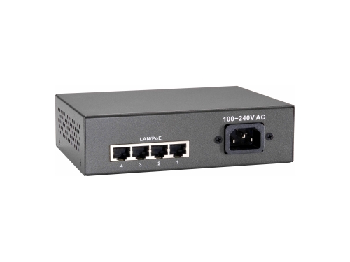 LEVELONE SWITCH 5P FAST ETHERNET 65W 802.3AT POE+4 POE
