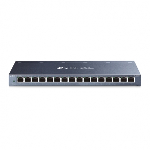 16-Port Gigabit Desktop Switch, 16 Gigabit RJ45 Ports, Desktop Steel Case