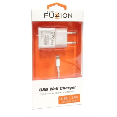 Tech Fuzzion Carregador 2A Lightning - ACECHA0583WH