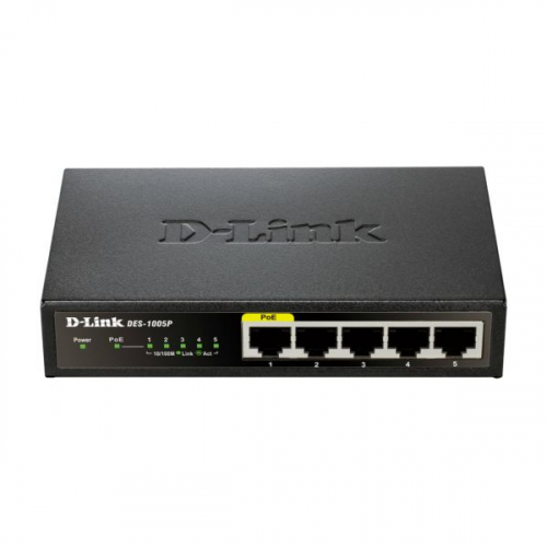 5-Port 10/100/1000 Gigabit PoE+ Switch (60W)