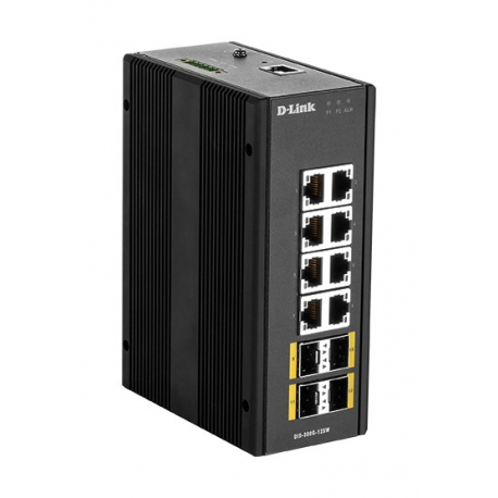 12 Port L2 Managed Switch Switch with 8 x 10/100/1000BaseT(X) ports & 4 x 100/1000BaseSFP ports