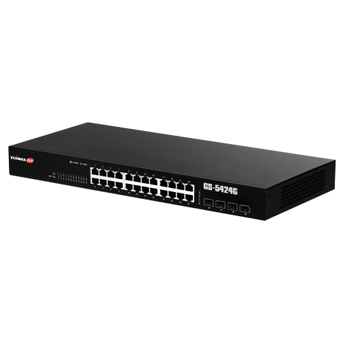 Long Range 24-Port Gigabit Web Smart Switch with 4 SFP Slots