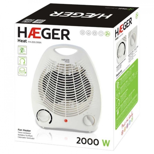 Termoventilador Haeger Heat 2000W Branco - FH-200.006A