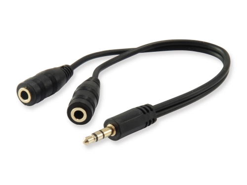Audio Split Cable, Male x 1 to Female x 2