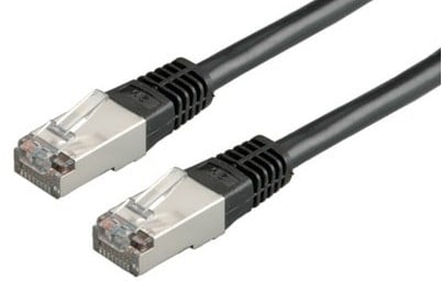 Patch Cable Cat.6 S/FTP HF black 0,25m