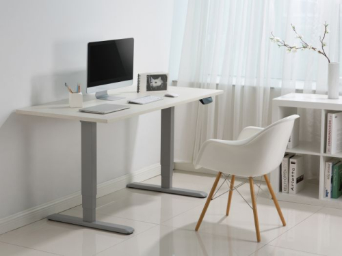 ERGO 3WAY Electric Sit-Stand Desk Frame, Dual Motors, Grey