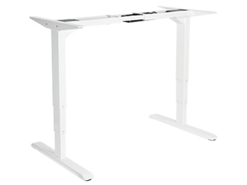 ERGO 3WAY Electric Sit-Stand Desk Frame, Dual Motors, White
