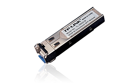 1000Base-BX WDM Bi-Directional SFP Module, LC connector, TX:1310nm/RX:1550nm, single-mode, 10km
