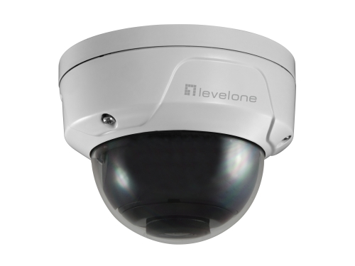 LEVELONE CAM FIXED DOME IP NETWORK 5MP H.265/264 802.3AF PoE