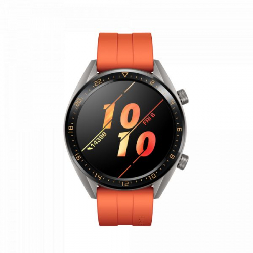 Watch GT Active - 13" Touch Screen, Ultrafino com moldura em cerâmica e bracelete de borracha, Monitorização da frequência cardí
