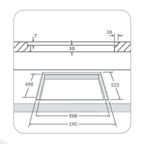Placa Inducao Encastre MEIRELES MI1500 60 Cm 