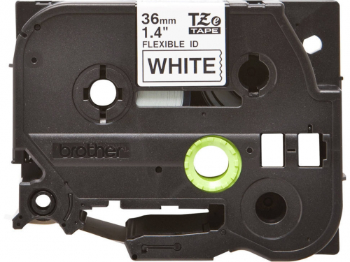 Fita laminada flexível de 36mm, comprimento: 8m - Texto preto sobre fundo branco