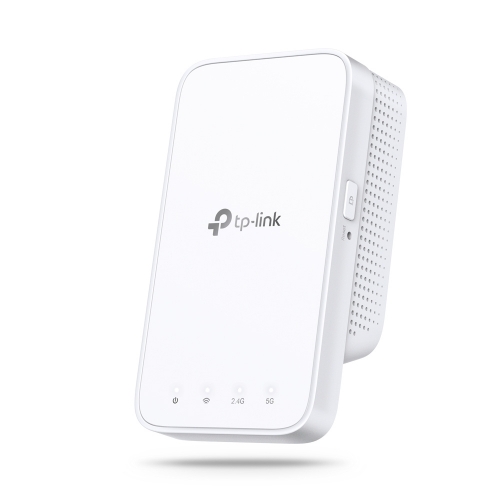 AC1200 Wi-Fi Range Extender, Wall Plugged, 2 internal antennas, 867Mbps at 5GHz + 300Mbps at 2.4GHz, Range Extender mode, WPS, Intelligent Signal Light, Access Control, Power Schedule, LED Control, OneMesh, Tether App