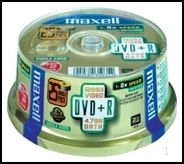 MAXELL - DVD + R 47 Spindle 50S 16X 275640.40.CN