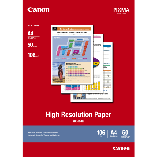 HR-101A4 - Papel de Alta Resolução - Cx de 50 folhas, 106g