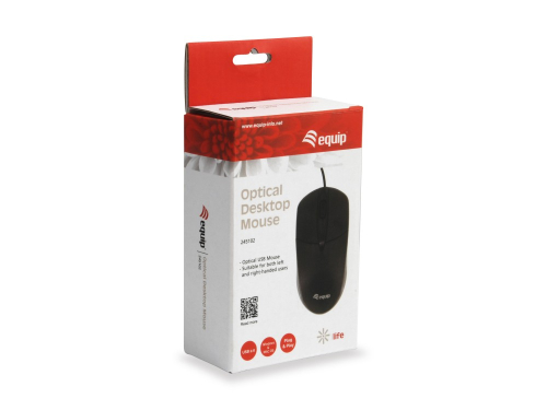 Optical Desktop Mouse - ergonomic design, the mouse can be used for both right and left handed users