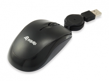 Optical Travel Mouse - It has 3 buttons, including a rubberized scroll wheel for easy surfing through web pages and/or large documents