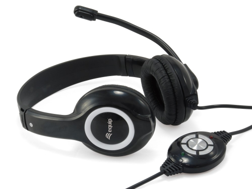 USB Headset - comfortable stereo headset to use for listening to music, playing games, chatting and video conferencing. This headset comes with a flexible microphone and a 2 meter cable. 