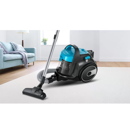 Aspirador sem Saco Bosch Serie 2 BGS05X240 - 700W, Depósito 1,5L, Filtro EPA, Raio de Ação 9m, Turquesa