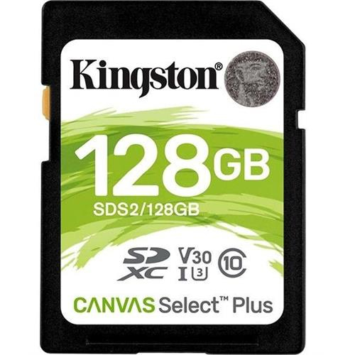 SD Card XC 128GB Canvas Select Plus 100R C10 UHS-I U3 V30