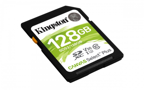 SD Card XC 128GB Canvas Select Plus 100R C10 UHS-I U3 V30