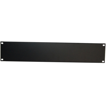 Blank Panel 2U, Black RAL 9005