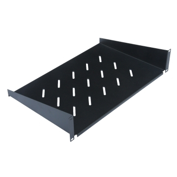 Fixed Shelf 1U 300 mm, Black RAL 9005