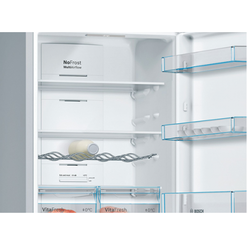 Frigorifico Combinado 2 Portas Cor Inox BOSCH KGN36VIEA 326LT 186x60x66 Cm Classe E