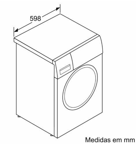Maquina Lavar Roupa BOSCH WAU28S40ES 8Kg 1400Rpm 84.5x59.8x59 Classe C