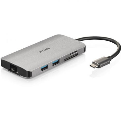 8-in-1 USB-C Hub with HDMI/Ethernet/Card Reader/Power Delivery