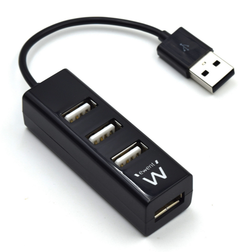 Hub USB2.0 4 portas - Preto