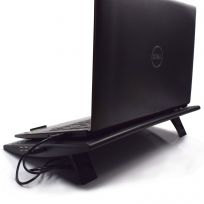 Base Portátil EWENT EW1257 + 2 fan silenciosas até 17" com HUB USB 4 portas