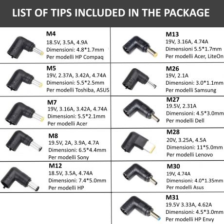 Carregador Universal EWENT EW3966 Automático 90Watt, 11 tips, w free tip service