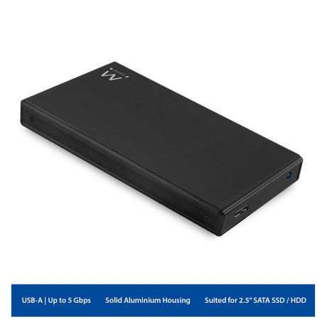 Caixa EWENT EW7032 Externa USB 3.1 Gen1 Alumínio 2.5" SATA
