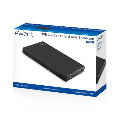 Caixa EWENT EW7032 Externa USB 3.1 Gen1 Alumínio 2.5" SATA