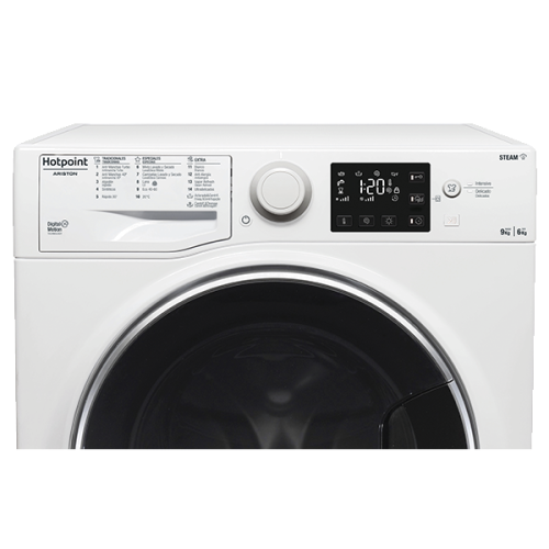 Maquina Lavar Secar Hotpoint 1400rpm 9+6Kg RDG964348WDVSPT Condensação Classe D