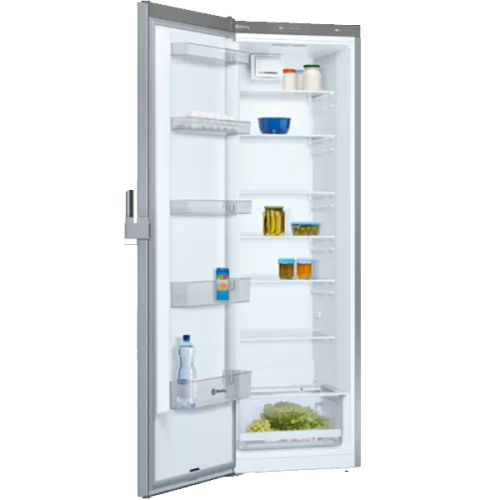 Frigorífico 1 Porta Cor Inox Balay 3FCE563ME 346LT 186x60x65 Classe E