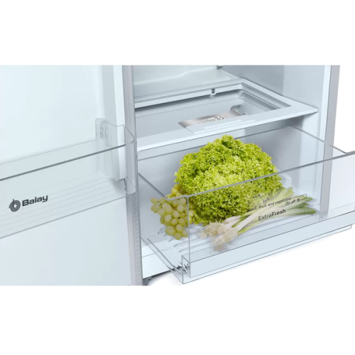 Frigorífico 1 Porta Cor Inox Balay 3FCE563ME 346LT 186x60x65 Classe E