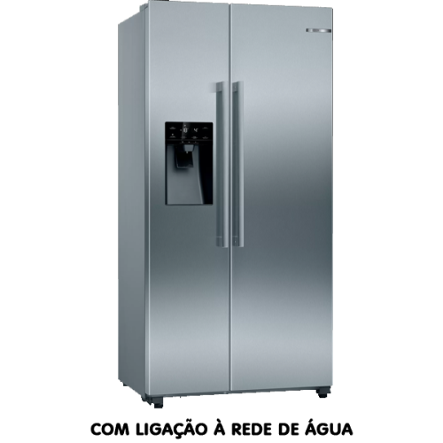 Side By Side Bosch 2 Portas Cor Inox No Frost Serie6 KAD93AIEP 600  L 178,8x90,8 x70,7  Classe E 