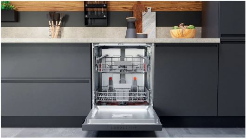 Maquina Lavar Louça Encastre Painel a Vista H.ARISTON HBC 3C41 W 14 Conjuntos 60Cm Classe C