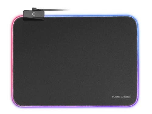 TAPETE DE RATO MARS GAMING MMPRGBL, RGB CHROMA12 MODES, NANOTEXTILE, 365X265X4MM