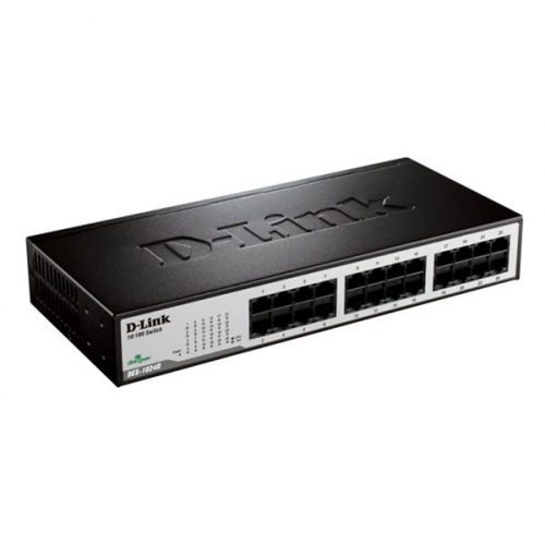 24-Port 10/100Mbps Fast Ethernet Unmanaged Switch Desktop/Rackmount (D-Link Assist - Categoria C) 
