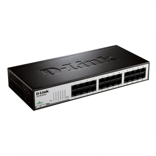 24-Port 10/100Mbps Fast Ethernet Unmanaged Switch Desktop/Rackmount (D-Link Assist - Categoria C)