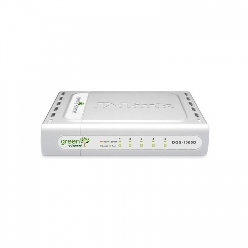5-Port 10/100/1000Mbps Copper Gigabit Ethernet Switch, Unmanaged Copper Gigabit Ethernet Switch, 5 x 10/100/1000Mbps Auto-Negotiating Ports