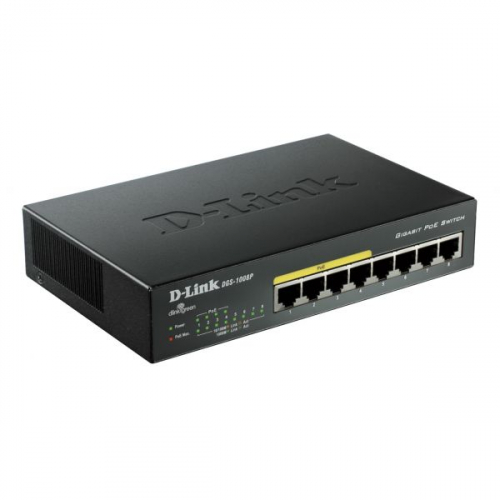 8-port 10/100/1000Mbps Desktop Switch w/ 4 PoE Ports (D-Link Assist - Categoria C)