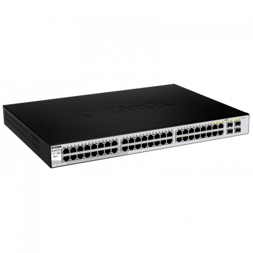 48-Port 10/100/1000Mbps Gigabit Smart Switch including 4 Combo 1000BaseT/SFP