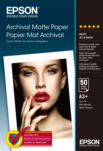 Papel Mate de Arquivo A3+ (50 Folhas)