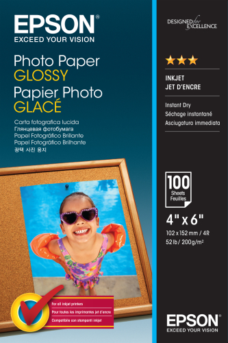 Photo Paper 10 x 15cm (4x6),  100 sheet